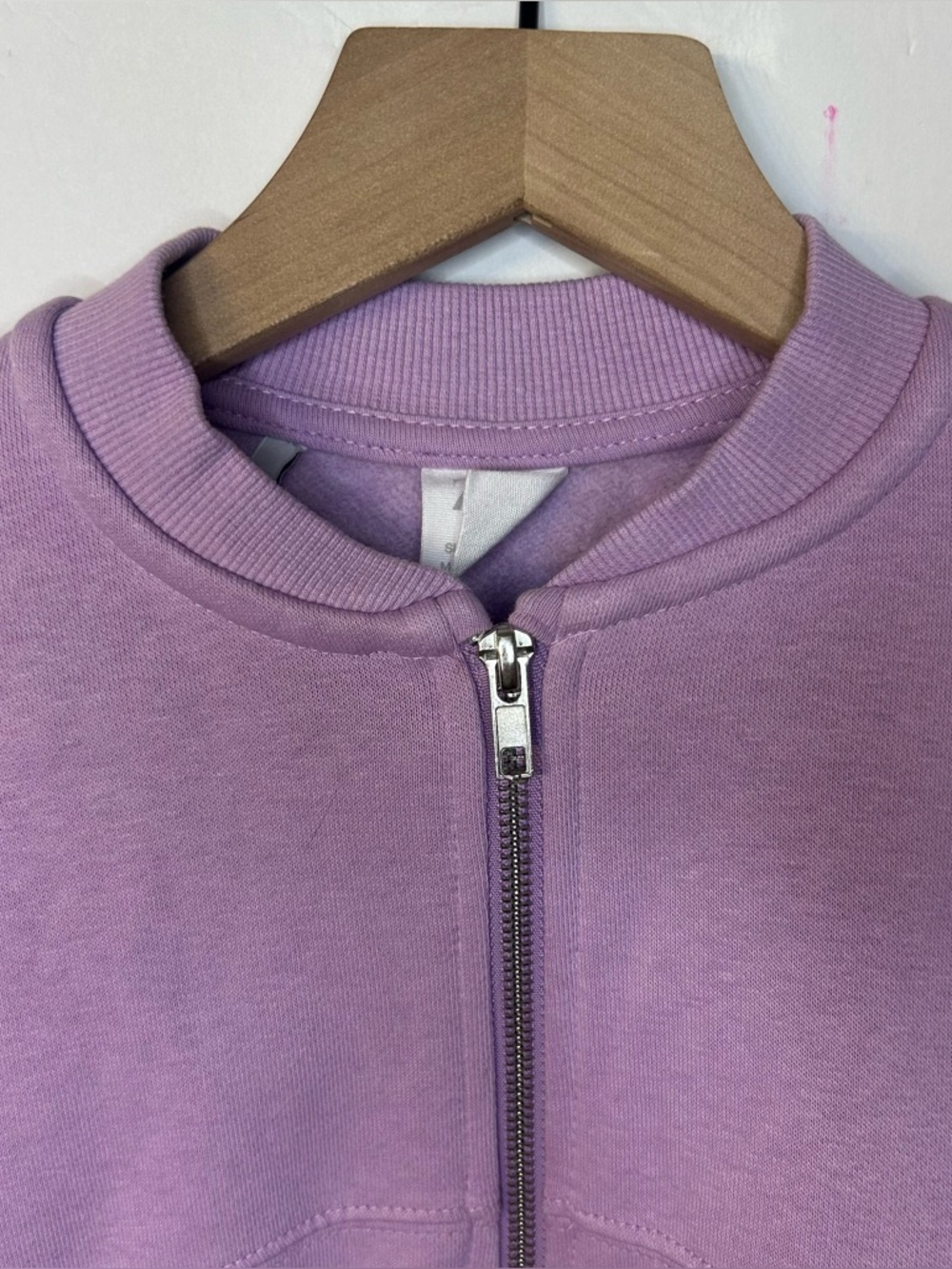 *NWT* Zara Girl’s Purple Zip Up Sweatshirt Bomber Jacket, Size 9 - Picture 2 of 8